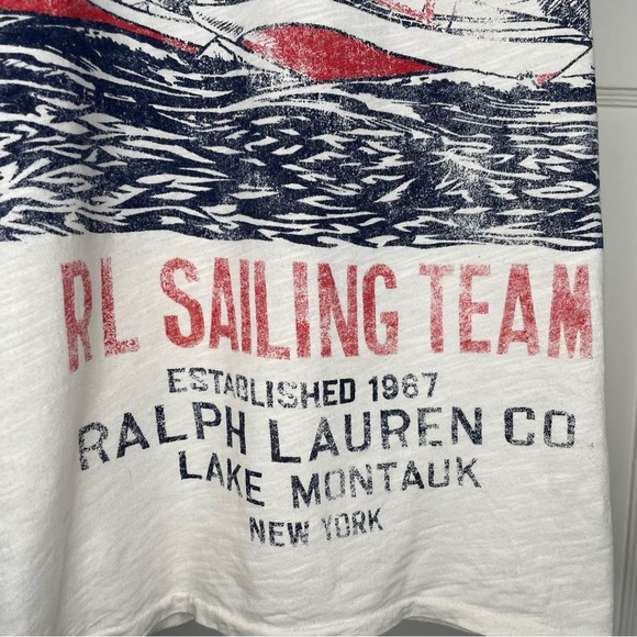 Ralph Lauren Girl’s Tank Dress RL Sailing Team Red, White, and Blue Print M 8-10 - Picture 9 of 11